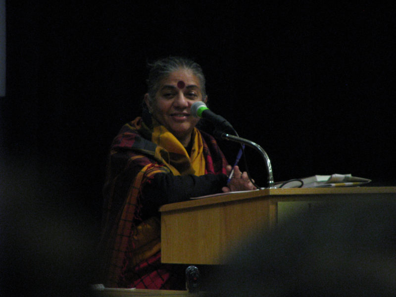 La doctora Vandana Shiva. Foto: saskboy/Flickr