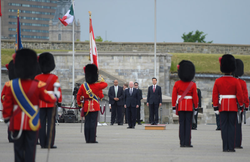 Enrique Peña Nieto de gira en Canadá. Foto: Presidencia de la República.