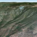 Sierra huichola en Mezquitic. Imagen de Google Earth