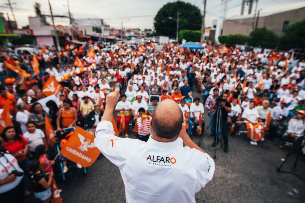 Enrique Alfaro durante su campaña a la alcaldía de Guadalajara. Foto: Enrique Alfaro/Flickr
