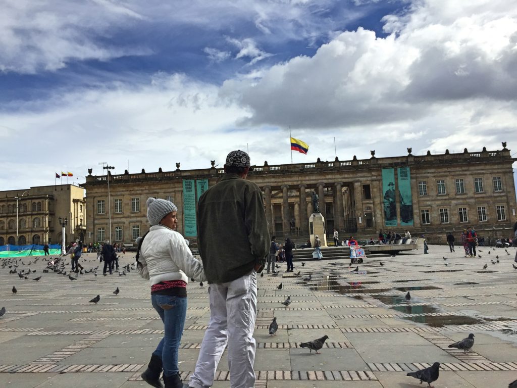 Plaza principal de Bogotá. Foto: César Octavio Huerta