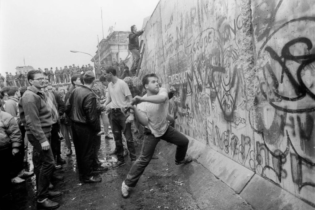 La caída del muro de Berlín. 